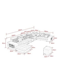 Comfynest Corner Sofa Set Elevate Your Apartment's Living Room with Stylish Furniture  - Image 2