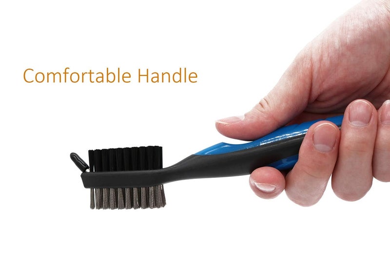 RupeeRise Golf Cleaning Kit, Golf Club Cleaning Kit, Golf Brush for Golf Bags, Golf Accessories for Men, Quick Cleaning During Play, Maintains Club Heads and Grooves, 19.5 x 3.5 x 2.3 cm（Black） - Image 5