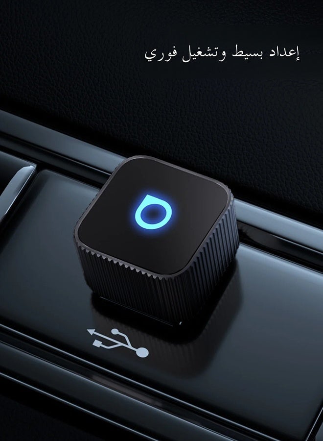 أوتوكاست محول كاربلاي لاسلكي صغير 2 في 1 مع وصلة USB وبلوتوث 5.8 وواي فاي للاتصال التلقائي، يحول كاربلاي السلكي إلى لاسلكي لسيارات فولفو وبنز وMG وكيا وشيري وفولكس فاجن وتويوتا ونيسان وهوندا وفورد - Image 5