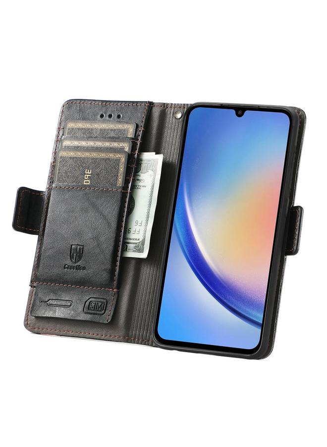 اس-توب جراب لهاتف Samsung Galaxy A35 5G CaseNeo Splicing جراب هاتف جلدي مزدوج مغناطيسي - Image 3