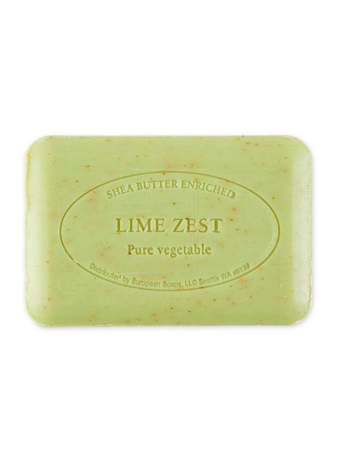 Pre De Provence Artisanal Soap Bar Enriched With Organic Shea Butter Natural French Skincare Quad Milled For Rich Smooth Lather Lime Zest 8.8 Ounce  - Image 3