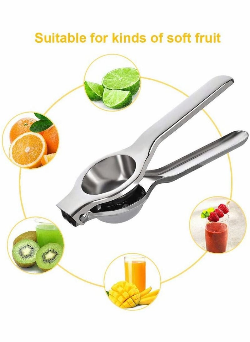 KASTWAVE عصارة ليمون، معصرة عصير الحمضيات من الفولاذ المقاوم للصدأ، معصرة ليمون يدوية، مضادة للتآكل وقابلة للغسل في غسالة الصحون، سهلة وآمنة وفعالة في عصير الليمون، سهلة للغاية في التنظيف - Image 4