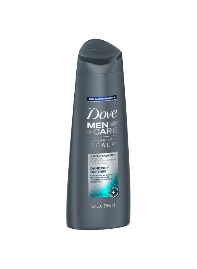 Dove Men+Care Dove Men+Care Dermacare Scalp 2 in 1 Shampoo & Conditioner Dandruff Defense 12 oz - Image 2
