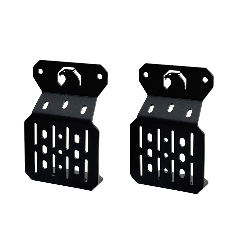 Just-V Truck Bed Rail Side Mount Holder for Toyota Tacoma 2005-2026, for Toyota Tundra 2022-2026, 2Pcs Bed Rail Modular Accessories Mount for Bike, Shovels, Axes, Recovery Plates, Fuel Tanks - Image 1