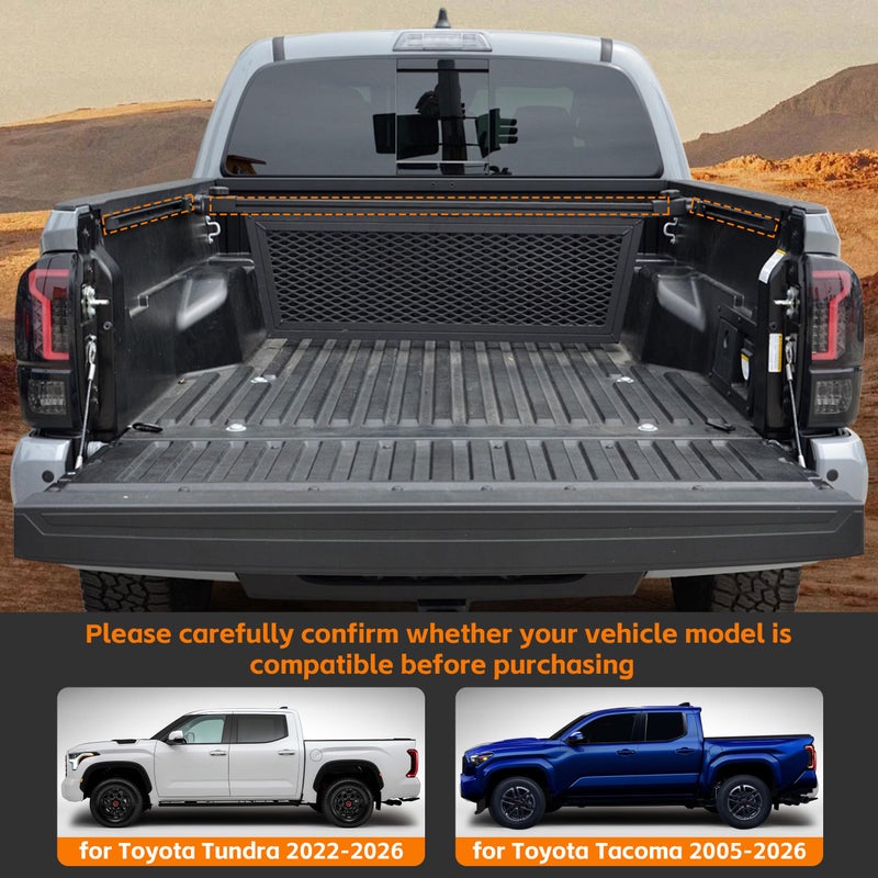 Just-V Truck Bed Rail Side Mount Holder for Toyota Tacoma 2005-2026, for Toyota Tundra 2022-2026, 2Pcs Bed Rail Modular Accessories Mount for Bike, Shovels, Axes, Recovery Plates, Fuel Tanks - Image 3