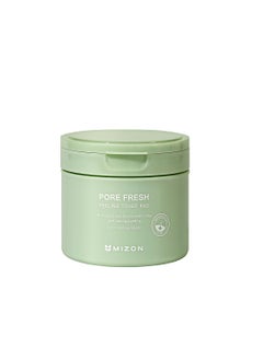 MIZON Pore Fresh Peeling Toner Pads AHA BHA PHA Korean Peeling Pads Cotton Soothing Exfoliating Pore Tightening Two Sided 60 Pads