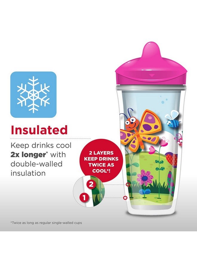 playtex Sipsters Stage 3 Spillproof Leakproof Breakproof Insulated Spout Sippy Cups 9 Ounce 2 Count (Color May Vary) - Image 4