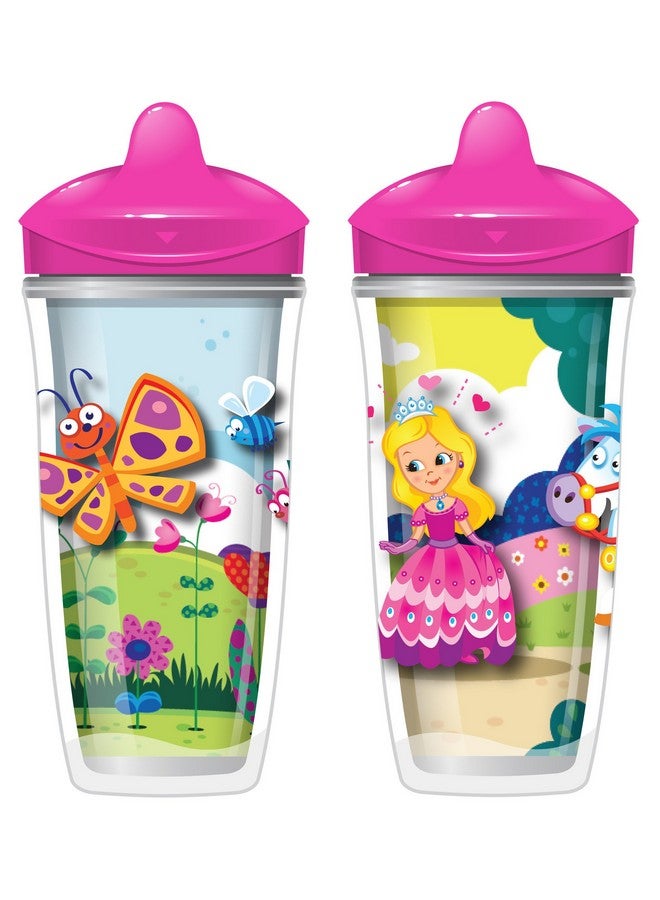 playtex Sipsters Stage 3 Spillproof Leakproof Breakproof Insulated Spout Sippy Cups 9 Ounce 2 Count (Color May Vary) - Image 1