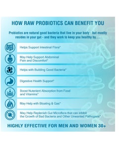 Olira Organics Probiotics 25 Billion CFU With Prebiotic 60 Capsules |16 Strains | Immune, Digestive & Gut Health  - Image 2