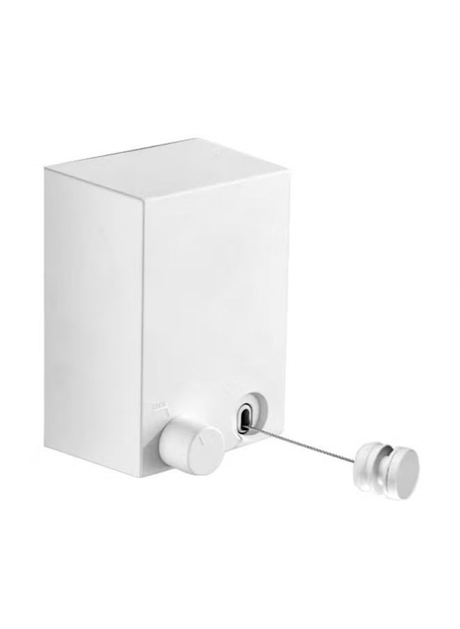 خط الملابس التلسكوبية خط الملابس من الفولاذ المقاوم للصدأ خط الملابس المثبتة على الجدار خط تجفيف الغسيل خط الملابس القابلة للتعديل حبل 4.2m - Image 1