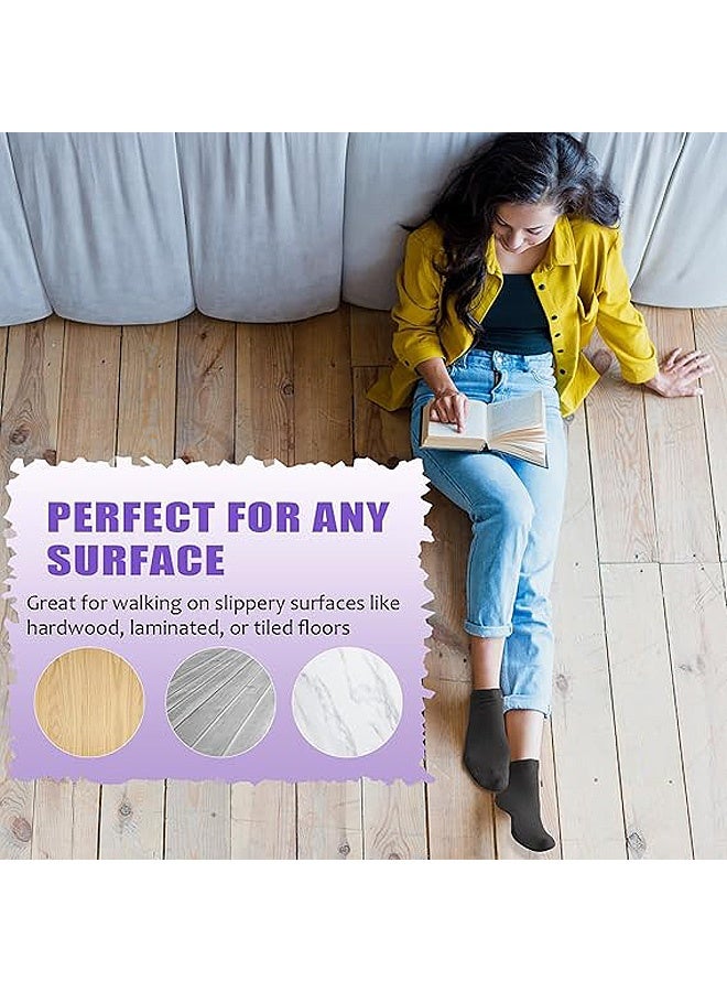 MXN 4 Pairs Non Slip Yoga Socks for Women Cotton Pilates Socks with 3D Silicone Grip Breathable Moisture Wicking Machine Washable Ideal for Yoga Pilates Ballet Dance Fitness Workout Gym - Image 4