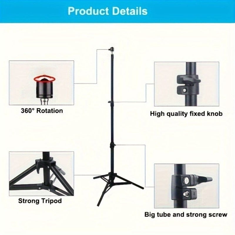 50cm Adjustable Projector Tripod Stand For Projector Led Camera Floor Tripod With Sturdy Connectors Portable Height Adjustable For Video Projection - Image 4