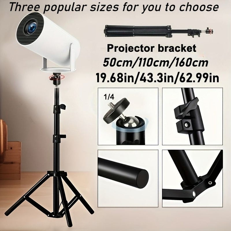 50cm Adjustable Projector Tripod Stand For Projector Led Camera Floor Tripod With Sturdy Connectors Portable Height Adjustable For Video Projection - Image 1