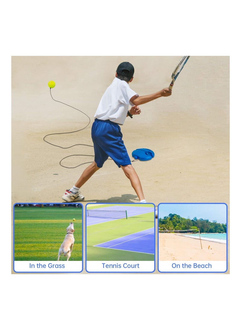 Generic Tennis Trainer Rebound Ball, with String Balls, Solo Tennis Training Equipment, for Self-Pracitce, Portable Tennis Training Tool, Tennis Rebounder Kit, Suitable for Beginners Sport Exercise  - Image 3