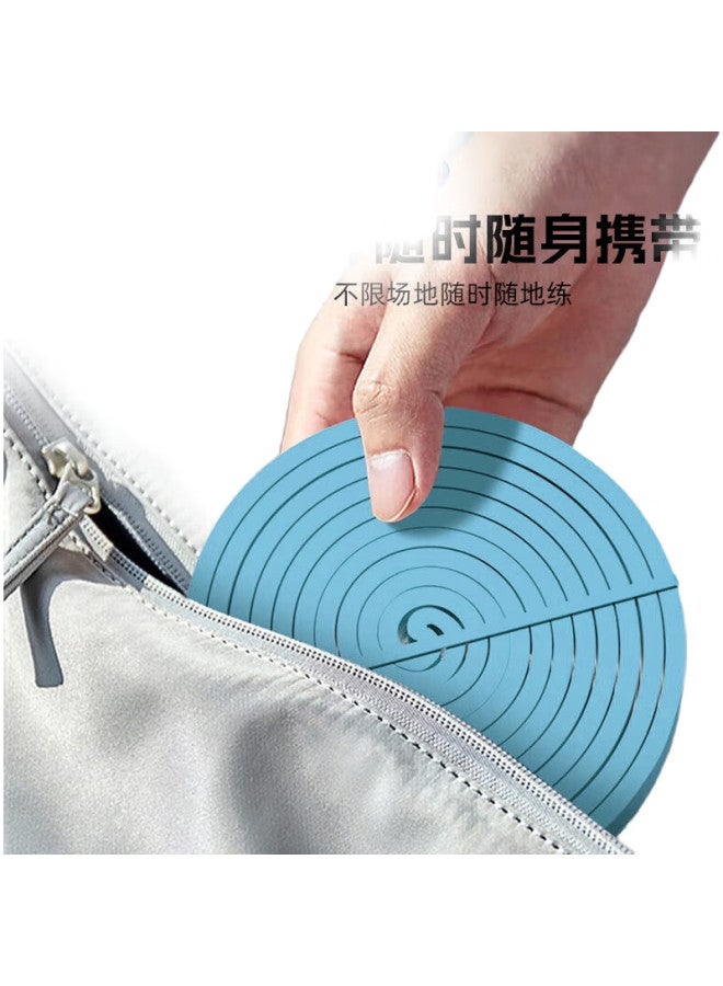 PEAK Elastic Resistance Band For Fitness, Stretching, Pull-Ups, Training, Single Bar, Auxiliary Ring, Yoga, And Glute Exercises, Light Blue - Image 3