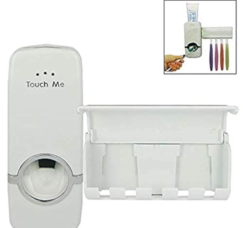 Spaceshoop Toothbrush and Paste Holder, White - Image 1