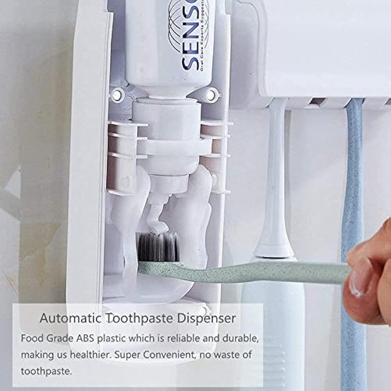 Spaceshoop Toothbrush and Paste Holder, White - Image 4