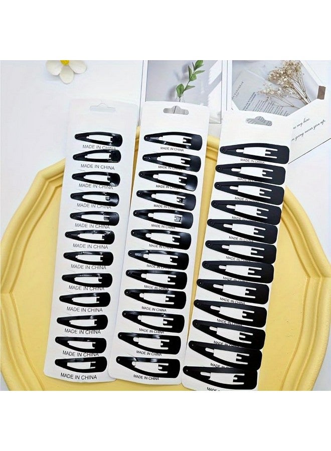 Chanderkash Tic Tac Hair Clips for Women (Matte Black) 5cm - Pack of 6(12 Pieces) - Image 3