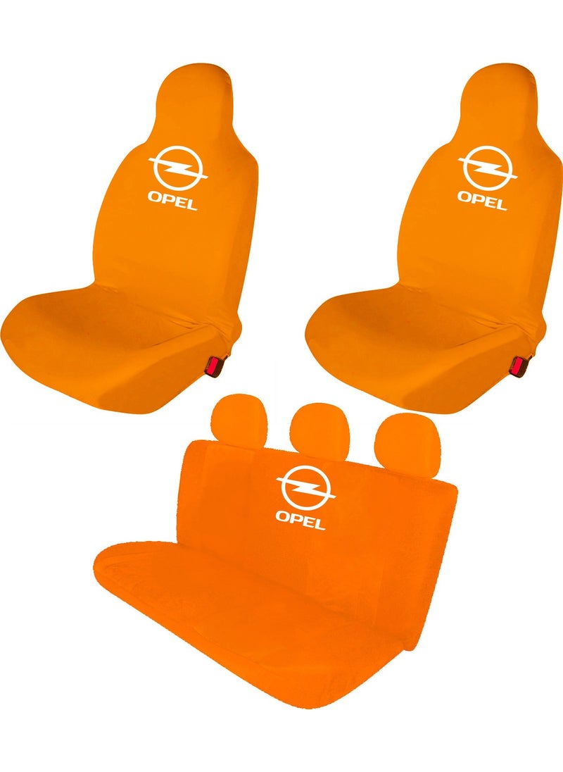 Zapomi - Opel Corsa Seat Cover Front and Back 4 Piece Combed Cotton Set - Image 1
