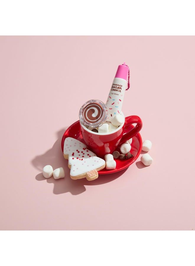 TONYMOLY Jelly Lip Melt + Lip Gloss Key Chain Duo, Limited Edition Holiday Set – Hydrating Lip Balm & Gloss with Hot Chocolate Marshmallow Swirl + Frosted Sugar Cookie, Stocking Stuffer Gift - Image 4