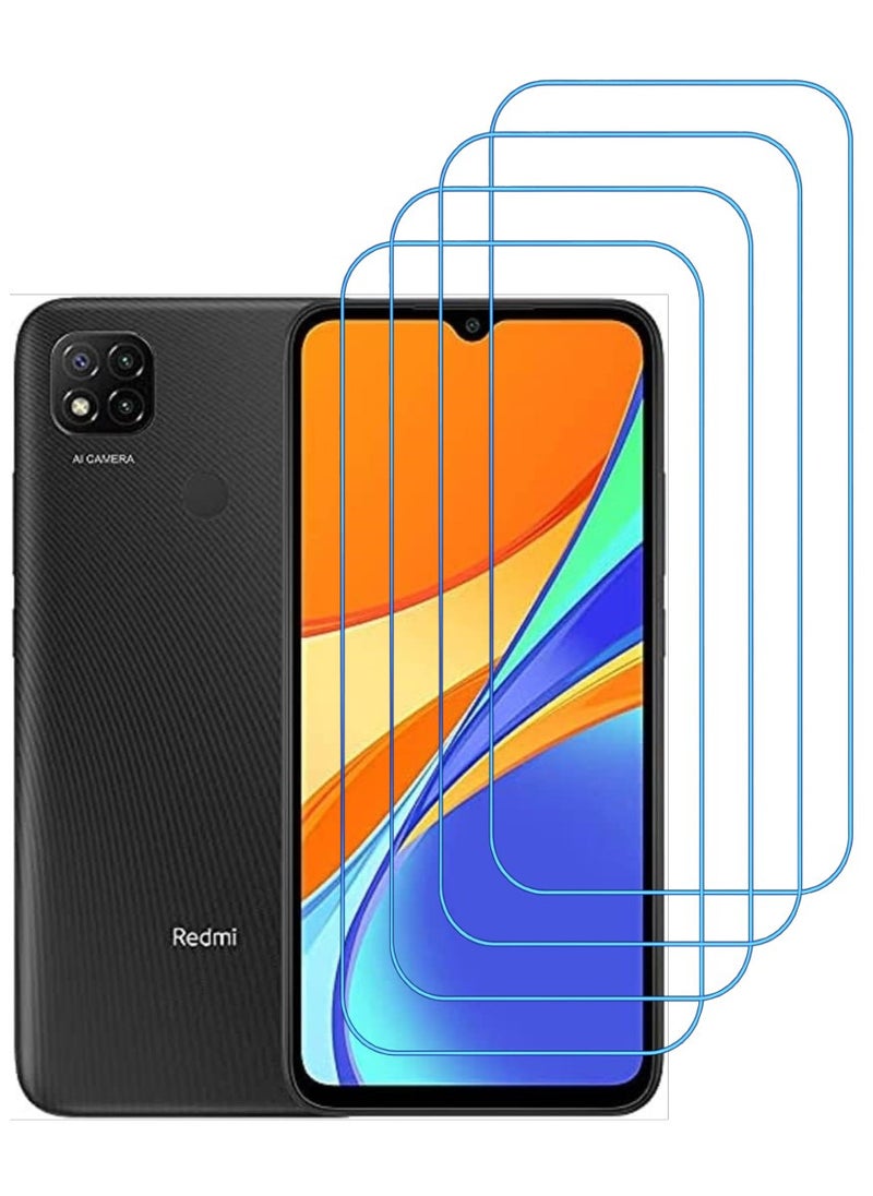 ACLIX 4 Pieces Antistatic ESD Dustproof Premium Quality High Definition Clear Tempered Glass Screen Protector Designed For Xiaomi Redmi 9C - Image 1
