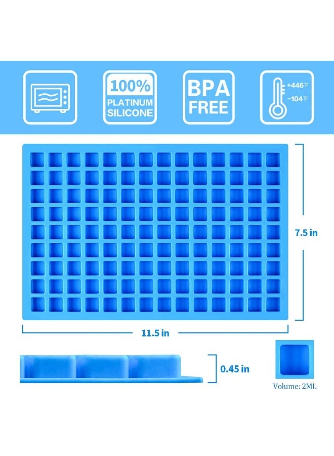 Mini Square Silicone Candy Molds for Chocolate Gummy Caramel Ice Cubes - BPA Free, 2 Pack - Image 4