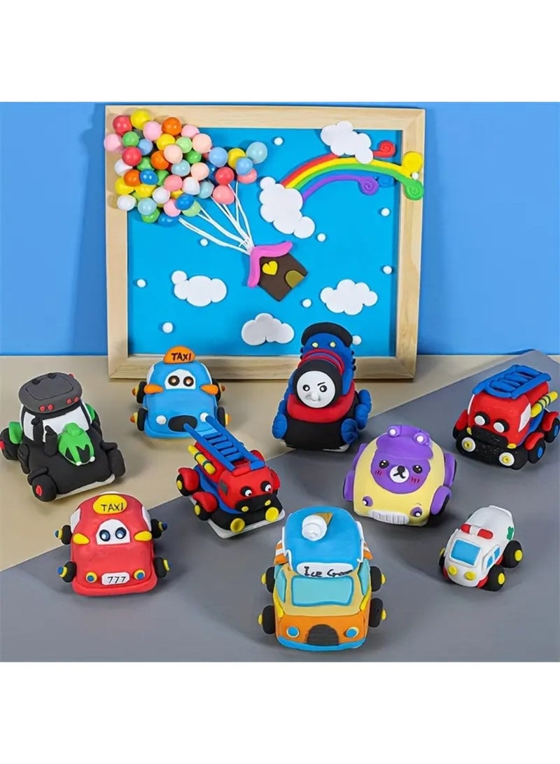 ZedPlay 24 Pcs Air Dry Clay for Kids with 3 Sculpting Tools - Creative Art & Crafts Play Dough Birthday Return Gift for Boys and Girls - Multicolour - Image 5