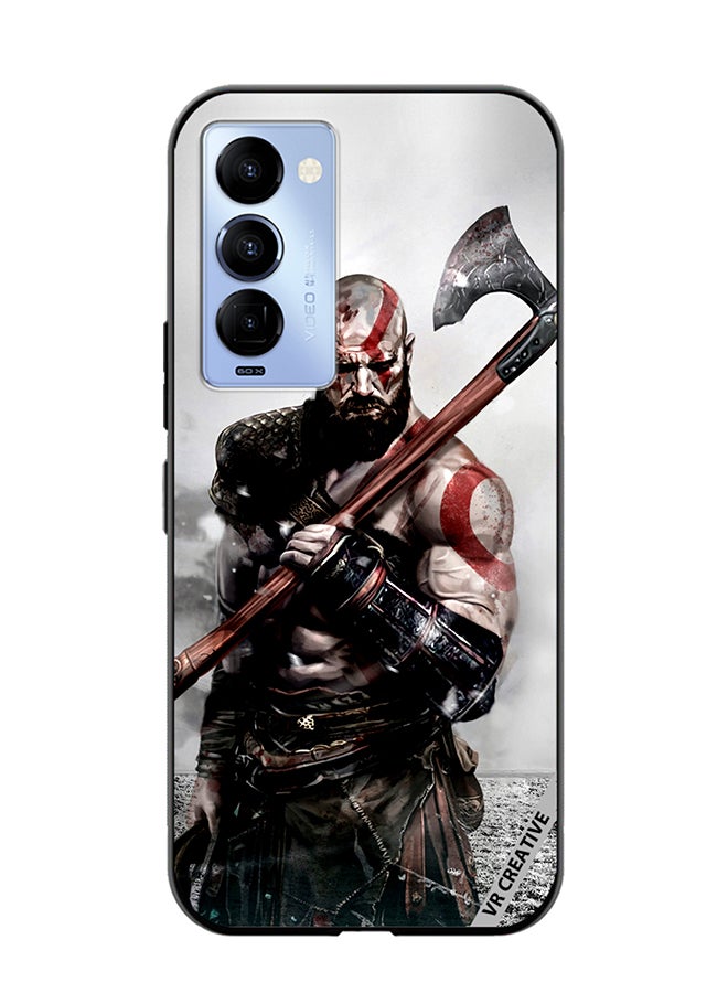 VR CREATIVE Protective Case Cover For Tecno Camon 18/18 P God Of War Movie Design Multicolour - Image 1