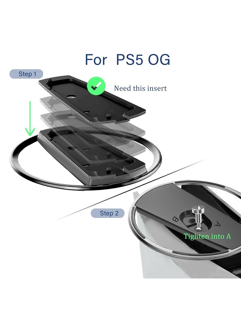 Oasisgalore Slim Stand Vertical Stand for PS5/PS5, Slim Consoles Non-Slip Base Mount for PlayStation 5 Accessories  - Image 5