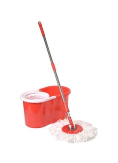 TV Spin Majic Mop With Basket Set Red/White  - Image 1