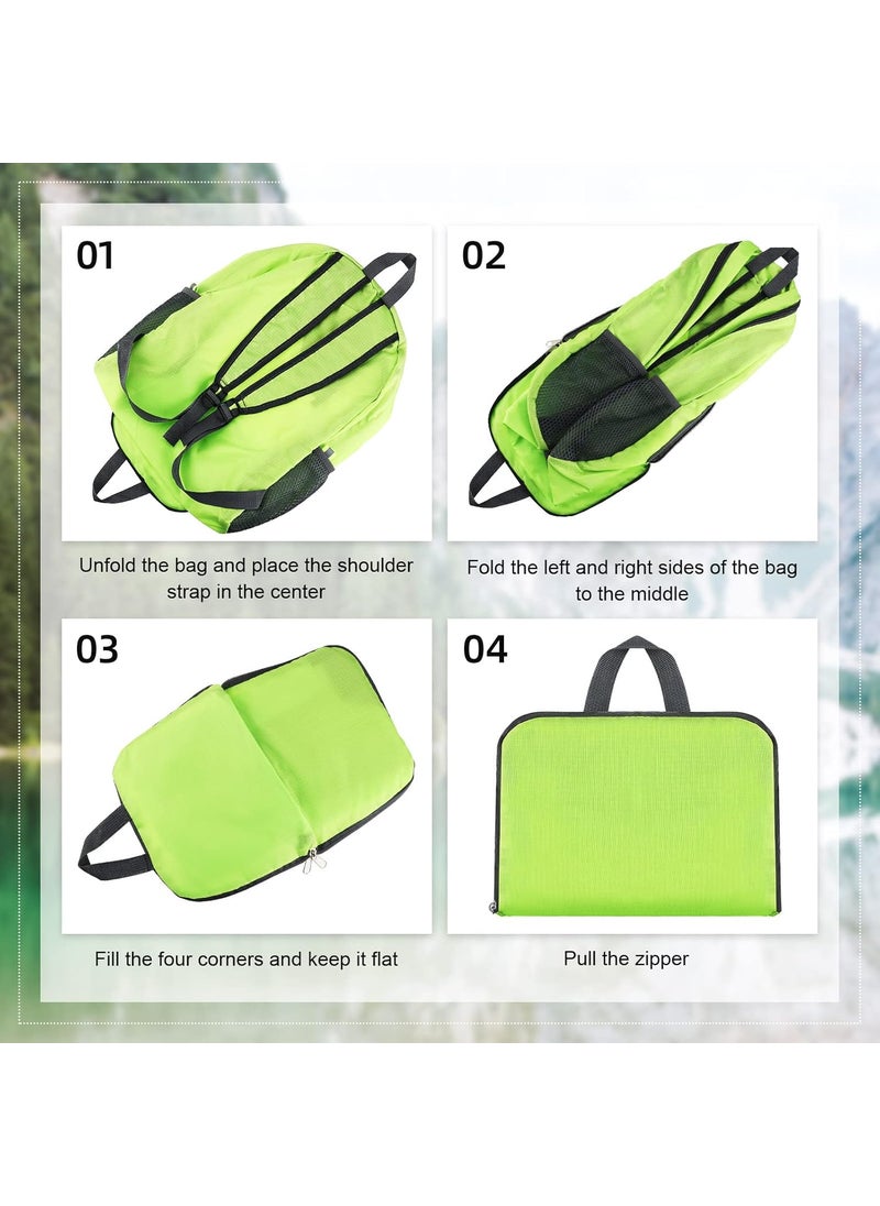 Reginary Reginary 5 Pack Foldable Backpacks Bulk Lightweight Travel Book Bag Camping Backpack Packable Handy Daypack Waterproof Portable Hiking for School Student Outdoor Indoor Sports  - Image 5