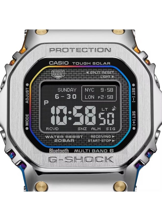 G-SHOCK Full Metal Solar Digital Men’s Watch GMW-BZ5000RC-1 , 43.6 mm Stainless Steel Case & Bracelet,  Bluetooth Smartphone Link, Multi-Band 6 Radio Control,  200 m WR - Image 4