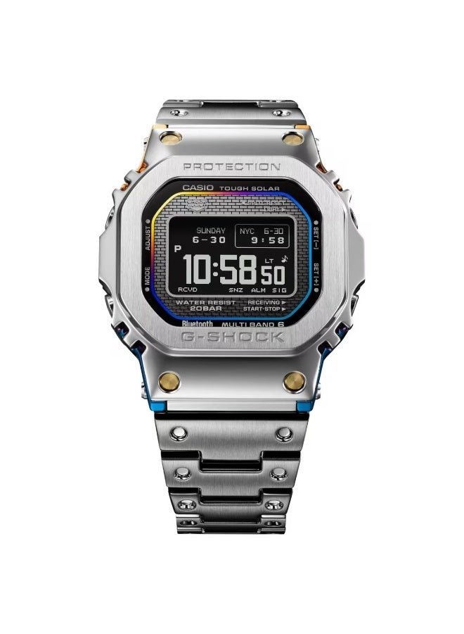 G-SHOCK Full Metal Solar Digital Men’s Watch GMW-BZ5000RC-1 , 43.6 mm Stainless Steel Case & Bracelet,  Bluetooth Smartphone Link, Multi-Band 6 Radio Control,  200 m WR - Image 2