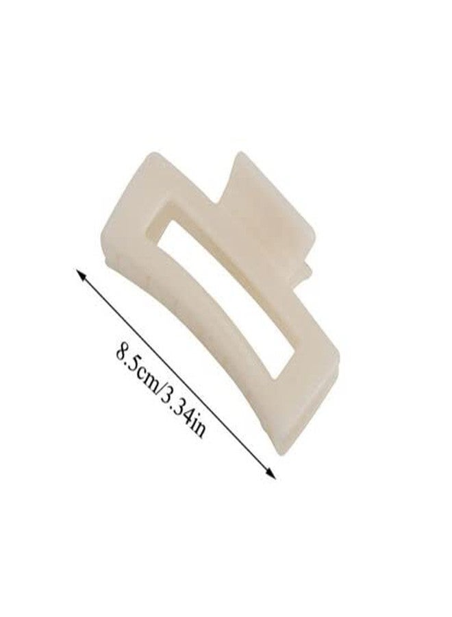 Truvic Women Claw Clip Large Barrette Rectangle Hair Claws Bath Clip Ponytail Clip 5PCS - Image 4