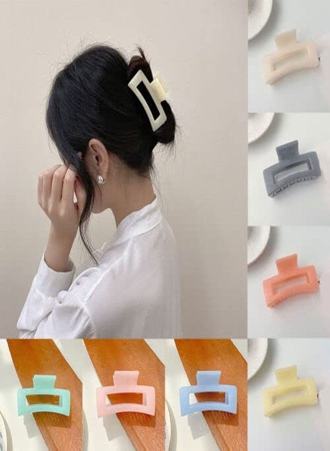 Truvic Women Claw Clip Large Barrette Rectangle Hair Claws Bath Clip Ponytail Clip 5PCS - Image 2