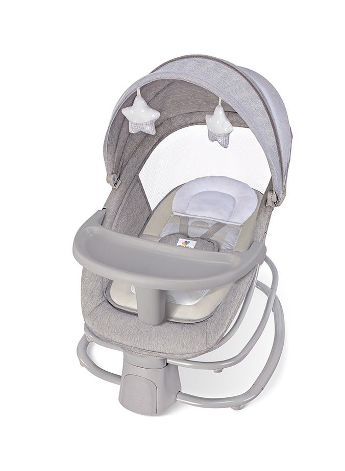 Mastela 4-in-1 Adjustable Seat with Bluetooth App Control, Detachable Independent Rocking Chair - Image 2