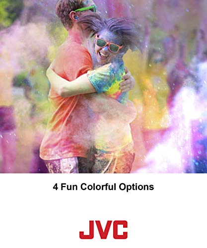 JVC Black and Red Nozzel Secure Comfort Fit Sweat Proof Gumy Sport Earbuds with long colored cord HA-ENR15B - Image 5