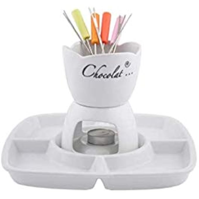 ريحني طقم الفوندو الخزفي الأبيض ScB71Fn - Image 1