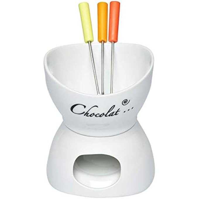 ريحني طقم الفوندو الخزفي الأبيض ScB71Fn - Image 3