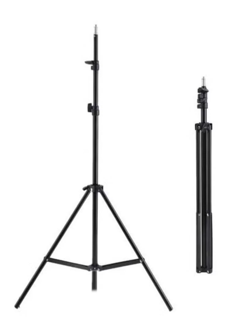 ELTRAZONE 180cm Reverse Folding Leg Light Stand | Adjustable Height Four Sections Tripod for Photography & Lighting, Compact & Portable Design, Stable Support for Softboxes, LED Lights, and More | Ideal for Studio & Outdoor Use - Image 4