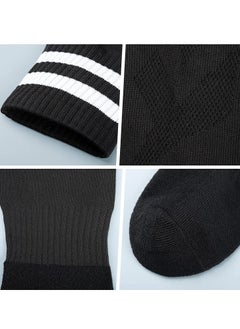 Excefore 3 Pairs Men's Sports Socks Soccer Anti-slip Football Breathable Athletic Rugby Hockey Socks，One Size  - Image 3