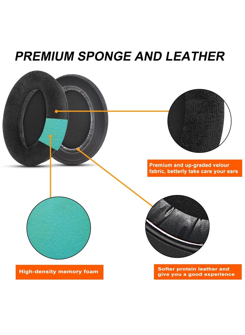 Generic - Replacement Earpads for Sennheiser HD650/HD600/HD660S/HD545/HD525/HD535 Headphones, Ear Pads Cushions Also Compatiable with Massdrop X HD6XX/HD58X and HD580/HD565 Jubilee Headphones(Velour) - Image 1