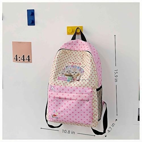 Winatehr ﻿kawaii cutecore backpack for school, cute cartoon backpacks kitty cat pink, senior japanese korean back bag for girl, fashion y2k aesthetic supplies trendy stuff - Image 3