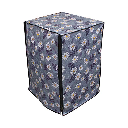 Lithara PVC Front Load Fully Automatic Washing Machine Cover For 6 kg, 6.2 Kg, 6.5 Kg, 7 Kg | Size : 58.4 x 58.4 x 88.9 Cm | (Multicolor Design10) - Image 3