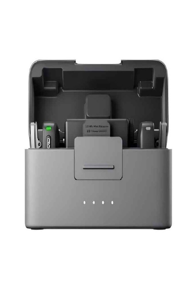 Dji World ميكروفون DJI Mic Mini المنسوج - يدعم تسجيل שני أشخاص בו זמנית | إلغاء الضوضاء | حقيبة شحن | يعمل مع Type - C/الكاميرا | البث المباشر/الڤلوق - Image 1