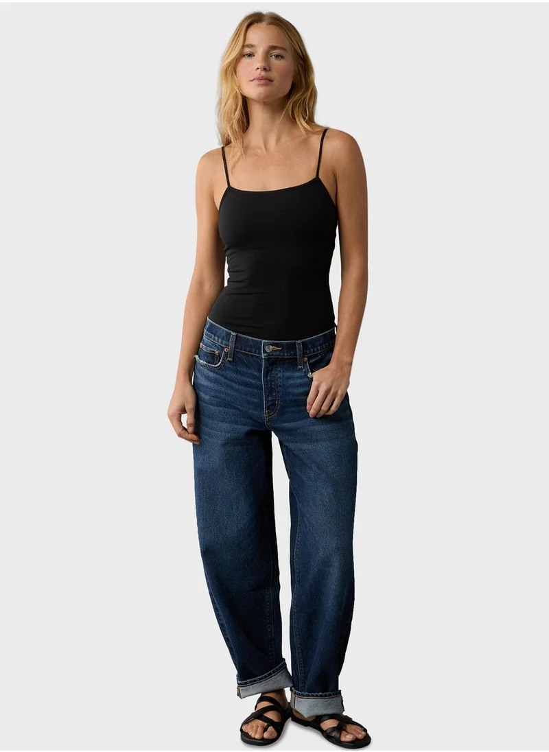American Eagle Striped High Leg Bodysuit