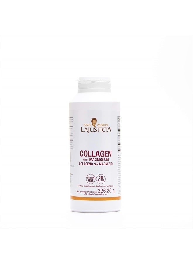 Ana Maria Lajusticia Ana Maria LaJusticia Collagen with Magnesium - 450 Tabs - Rejuvenate Your Skin - Strengthen Your Nervous System - Keep Bones and Teeth in Good Condition  - Image 1