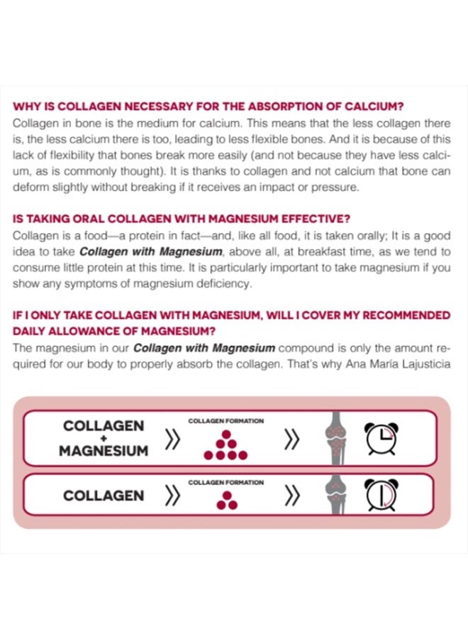 Ana Maria Lajusticia Ana Maria LaJusticia Collagen with Magnesium - 450 Tabs - Rejuvenate Your Skin - Strengthen Your Nervous System - Keep Bones and Teeth in Good Condition  - Image 4