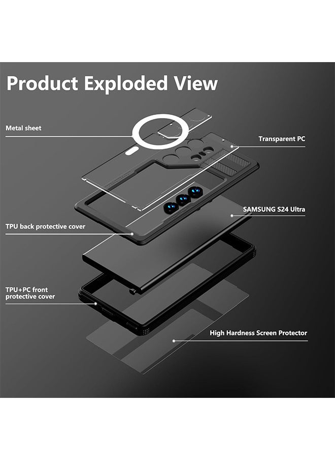 Generic - For Samsung Galaxy S24 Ultra Case, IP68 Waterproof Shockproof Dust-Proof Phone Case, With Built In Screen Protector 6.8 Inch - Image 1