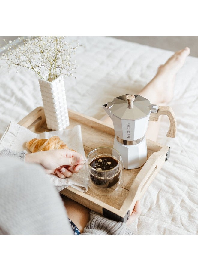 GROSCHE White Milano Stovetop Espresso Maker, 6 cup - Image 2